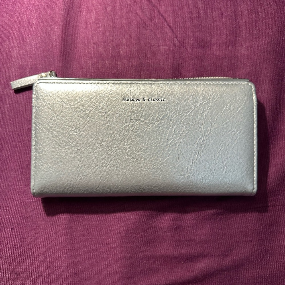 Saralyn & Classic Silver Wallet